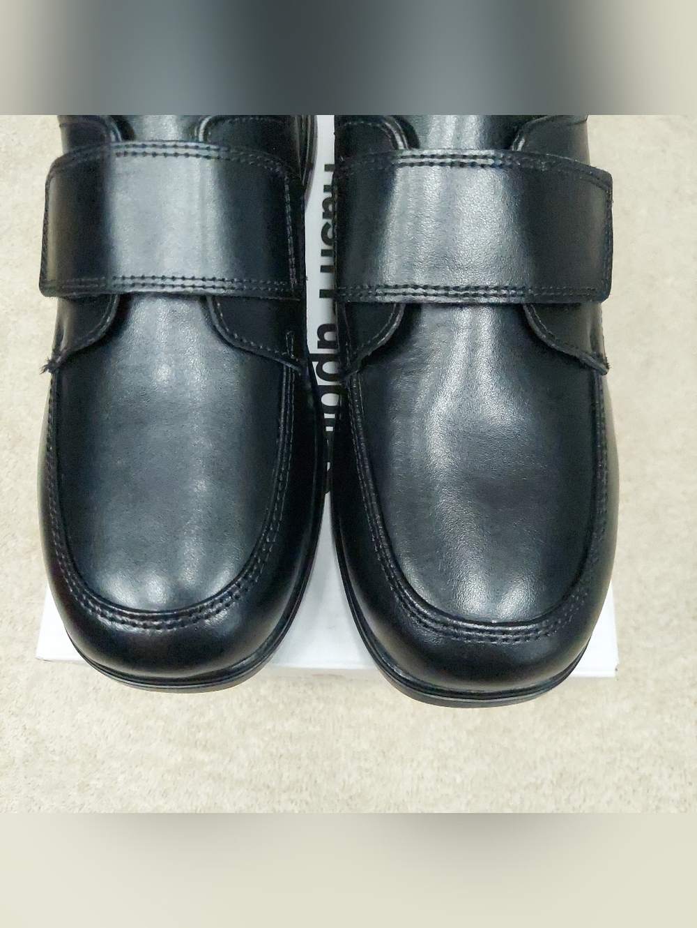 Hush Puppies Boys Black Leather Slip-On Formal Dress School Shoes Size 3.5 NWT - Picture 6 of 13
